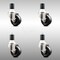 Service Caster 3 Inch 316SS Soft Rubber Wheel Swivel 1-3/4 Inch Expanding Stem Caster Set SCC SCC-SS316EX20S314-SRS-134-4 - alternate 3